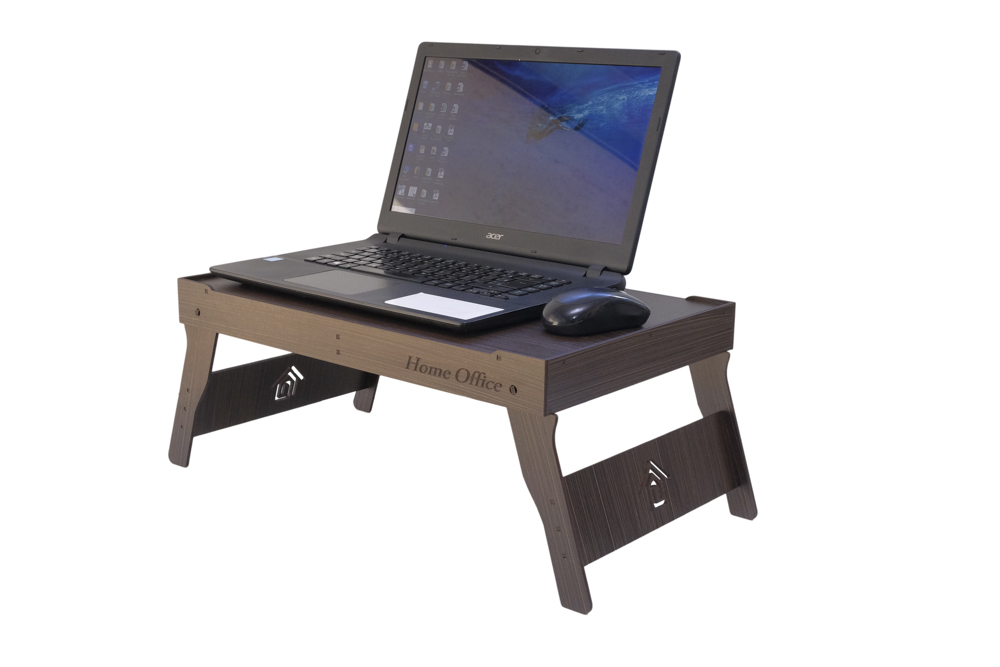 Mesa Suporte para Notebook Articulada Sofá ou Cama Tabaco