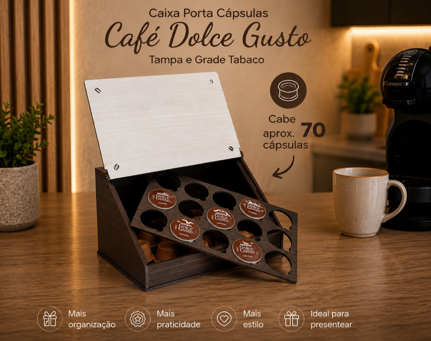 Porta Cápsulas Café Dolce Gusto - Imagem 2