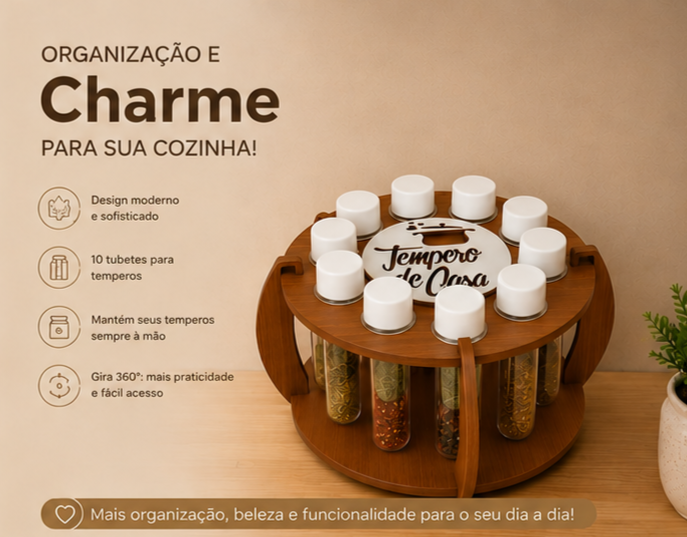 Porta Tempero ¨Tempero De Casa¨ - Imagem 2