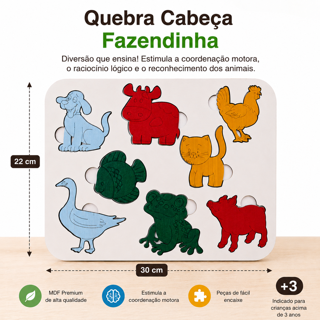 Quebra Cabeça Fazendinha - Imagem 3