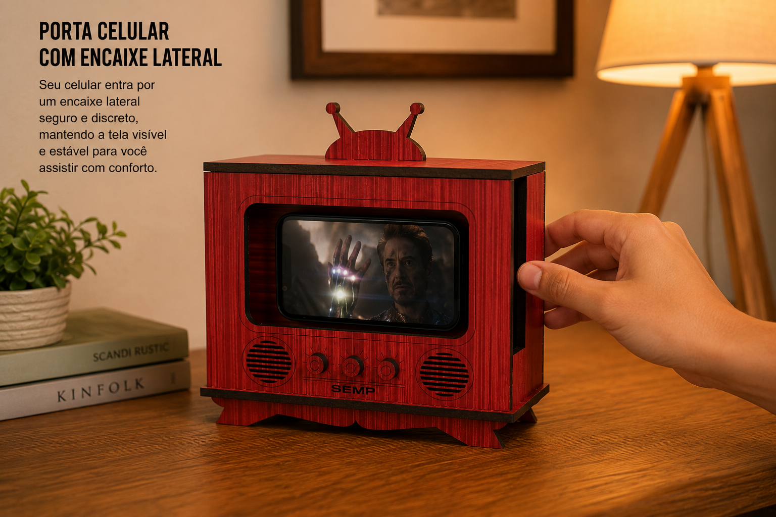 Porta Celular TV Studio Vintage - Imagem 5
