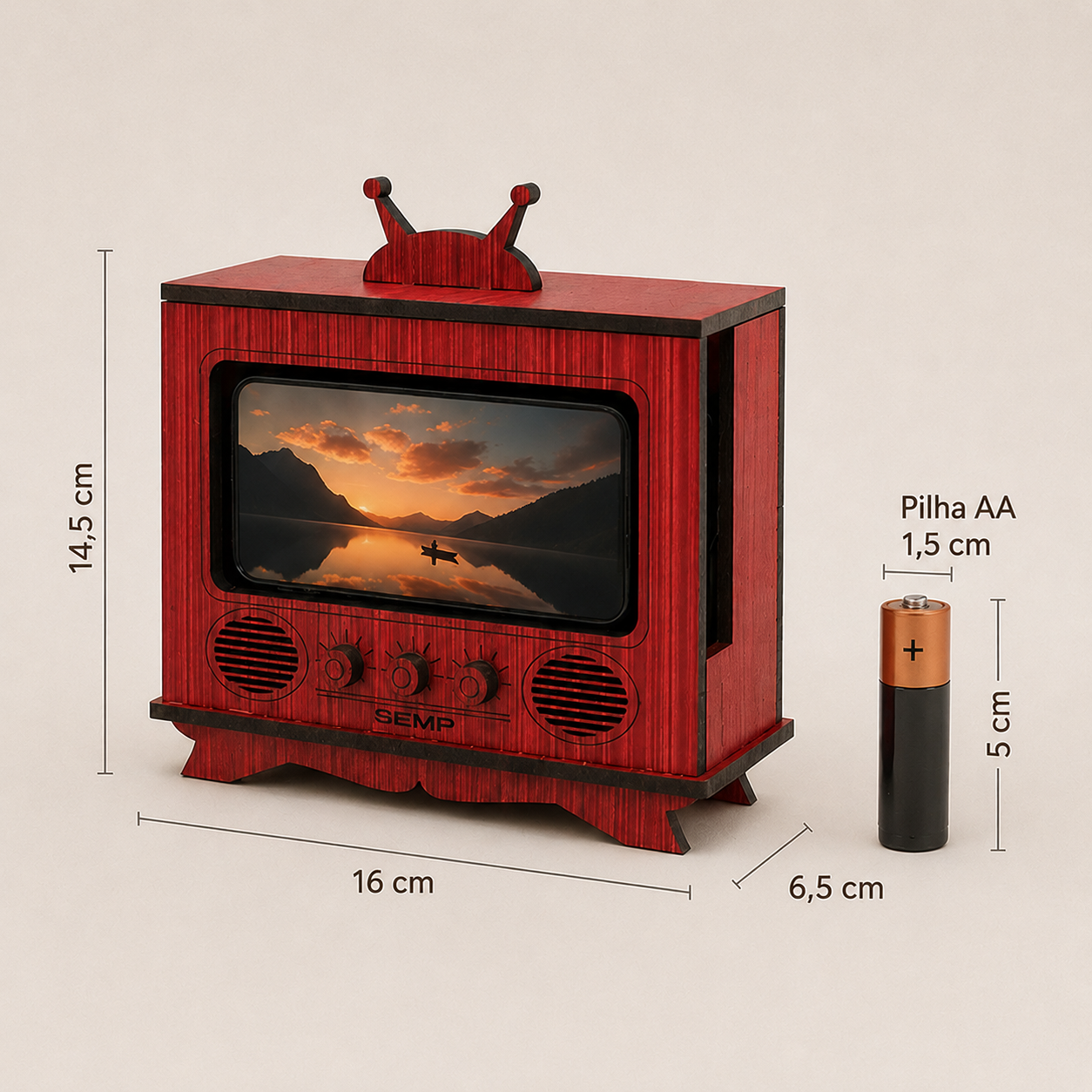 Porta Celular TV Studio Vintage - Imagem 3